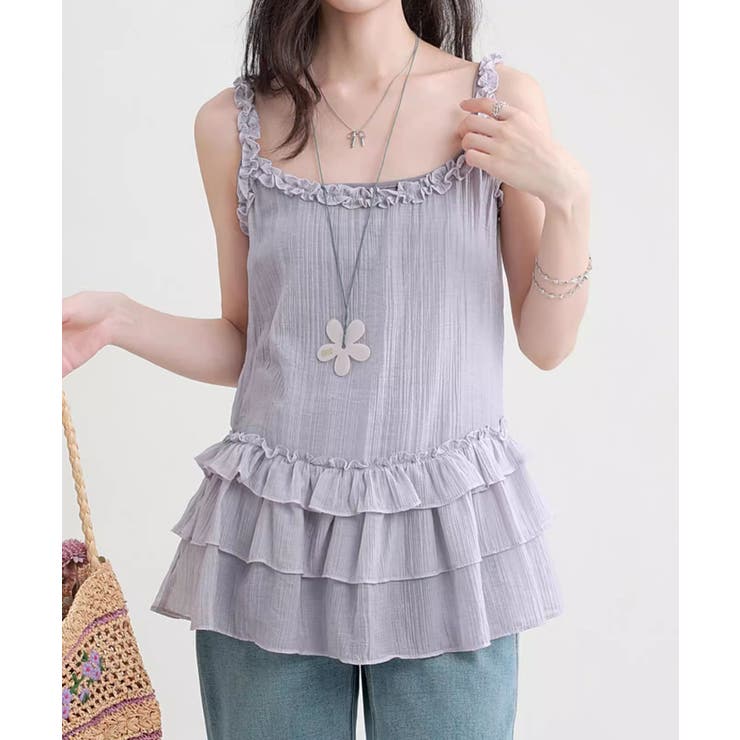 フリルティアードキャミソール | aimoha  | 詳細画像6 