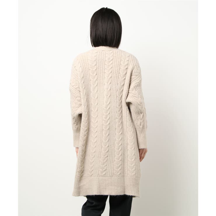 オシャレ厚手ロングゆったりニットカーディガン 韓国ファッション ワンピース | aimoha  | 詳細画像9 