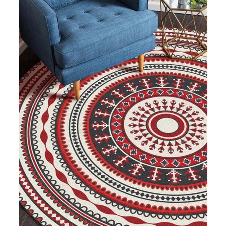 ラグ おしゃれ 円形[品番：XT000003807]｜aimoha （アイモハ）の