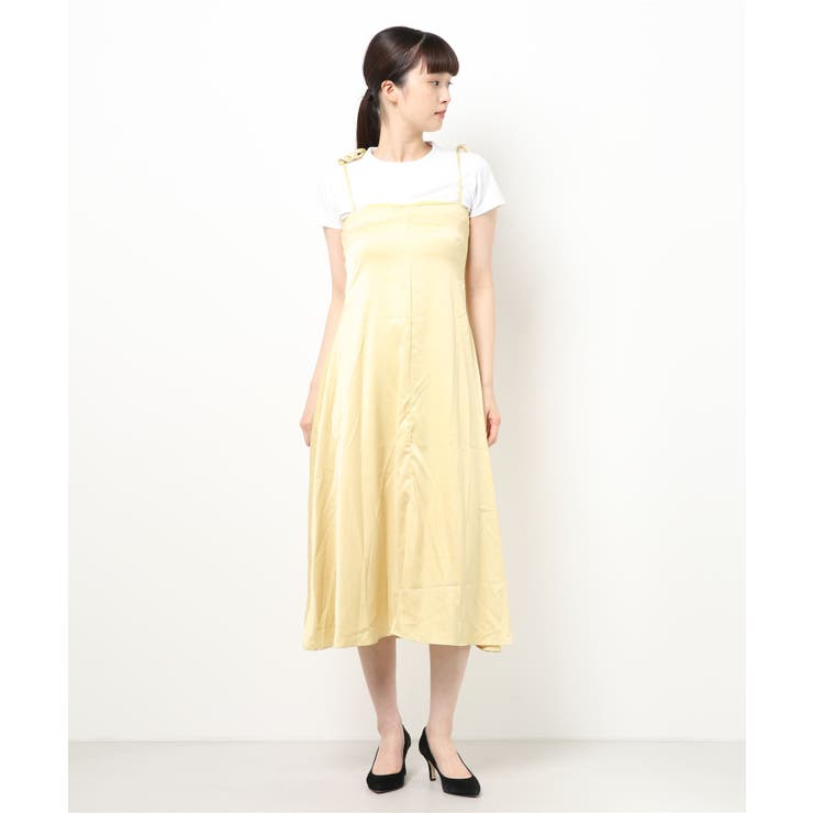 Jasmine Grandiflorum ドレープ肩紐キャミワンピース | aimoha  | 詳細画像11 