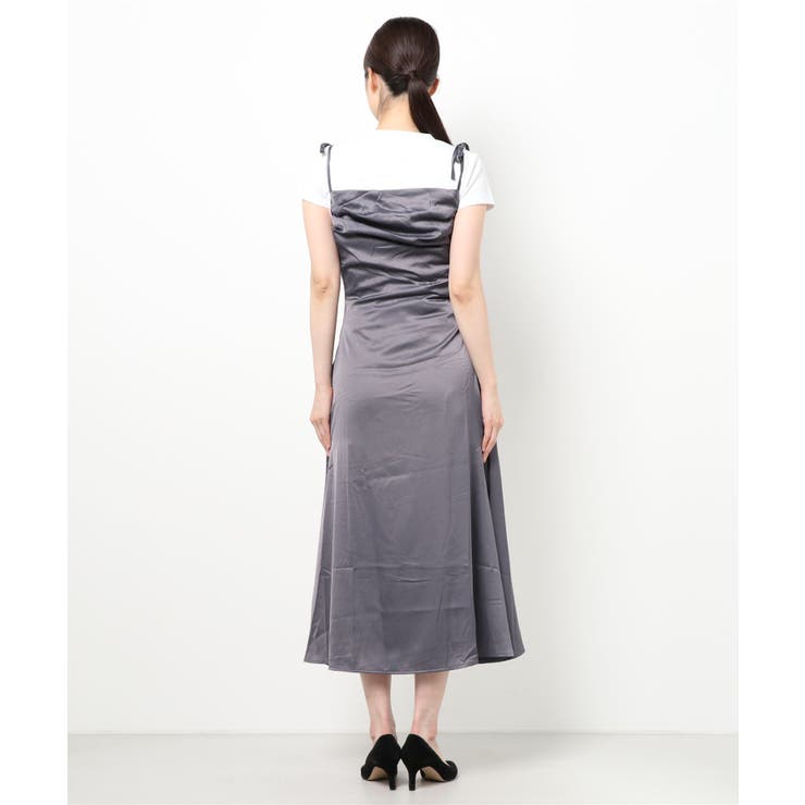 Jasmine Grandiflorum ドレープ肩紐キャミワンピース | aimoha  | 詳細画像14 