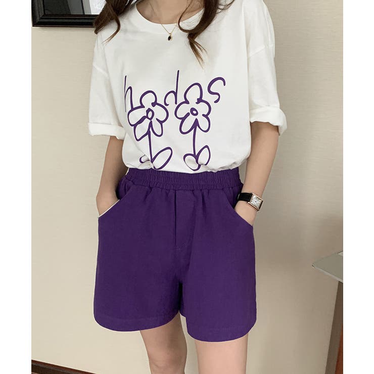 ストリート 七分丈 パンツ 韓国 カジュアル ハーフパンツ hr4990 org.jpg