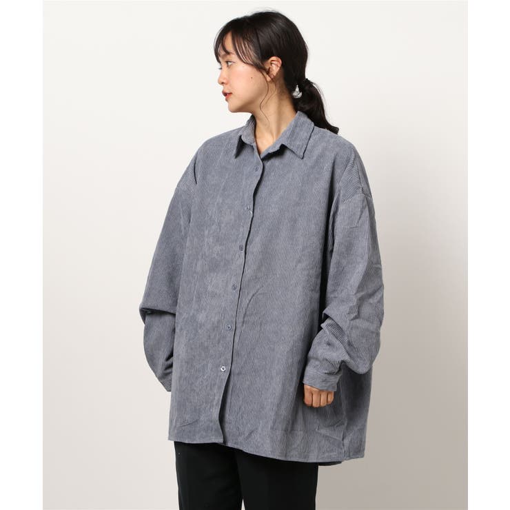 新作 コーデュロイ シンプルオーバーシャツ | aimoha  | 詳細画像3 