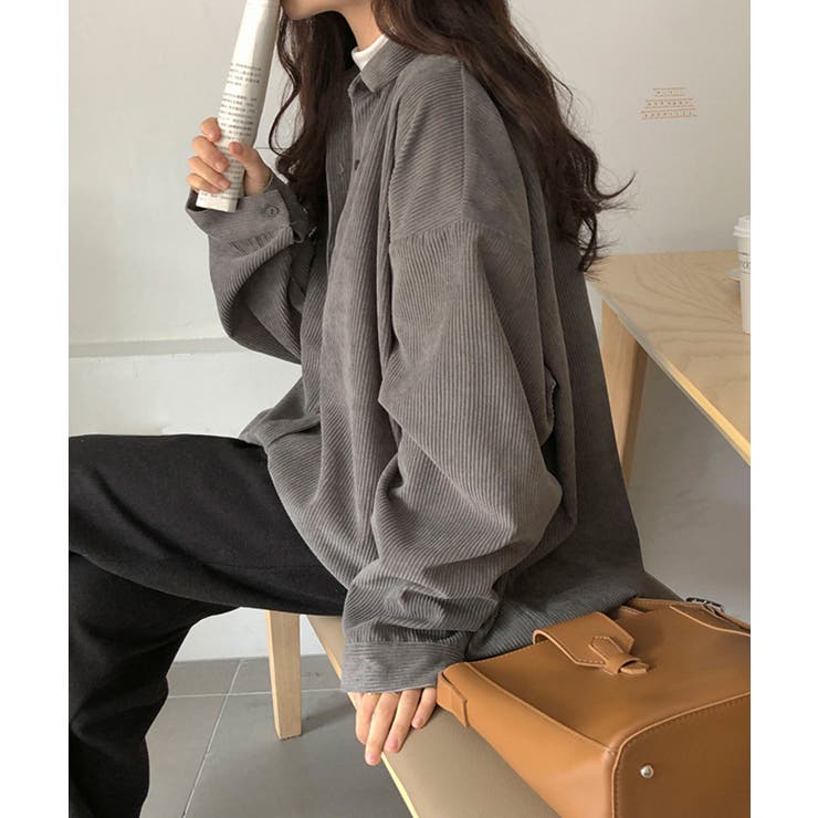 新作 コーデュロイ シンプルオーバーシャツ | aimoha  | 詳細画像2 