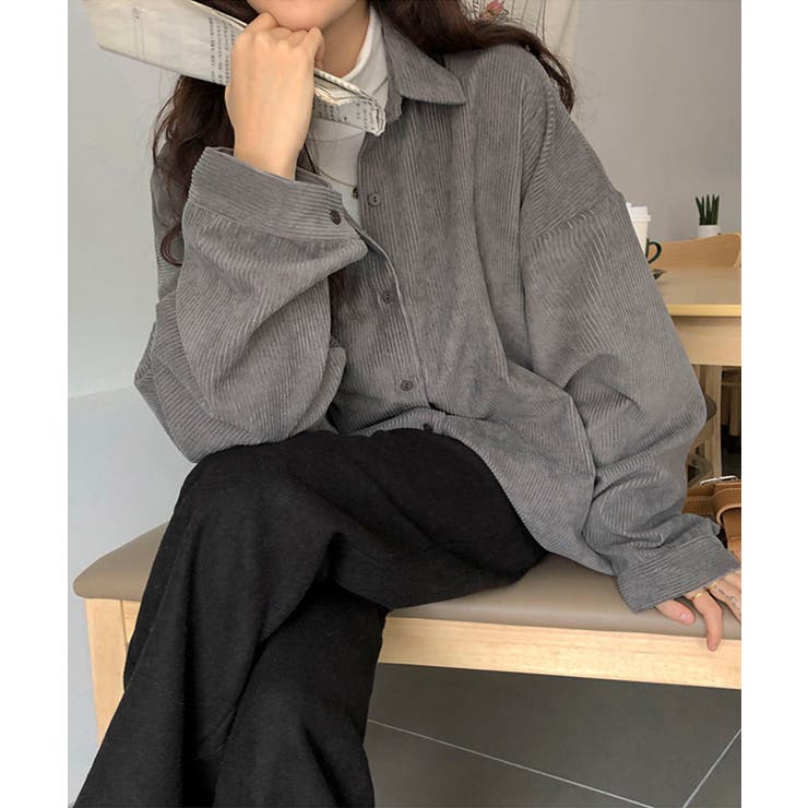 新作 コーデュロイ シンプルオーバーシャツ | aimoha  | 詳細画像7 