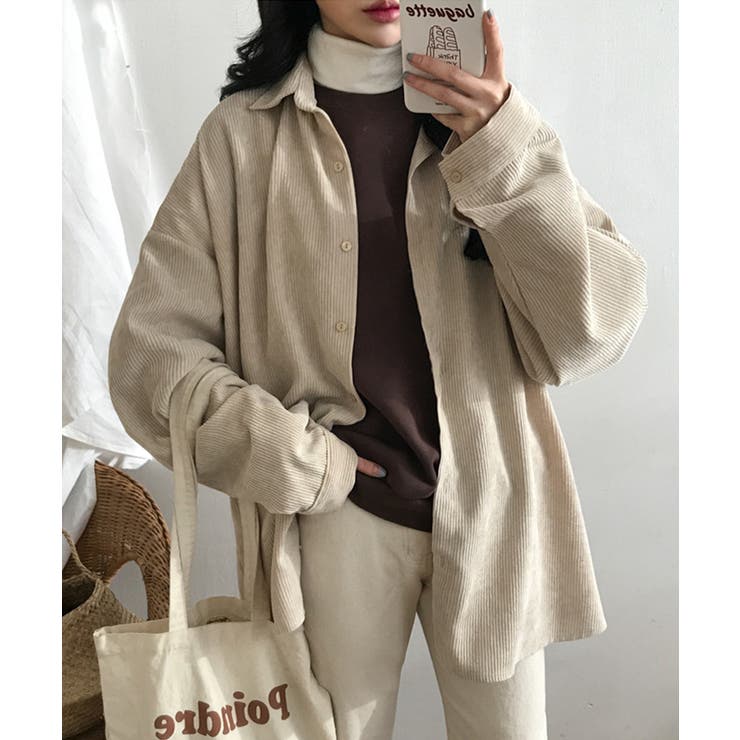 新作 コーデュロイ シンプルオーバーシャツ | aimoha  | 詳細画像12 