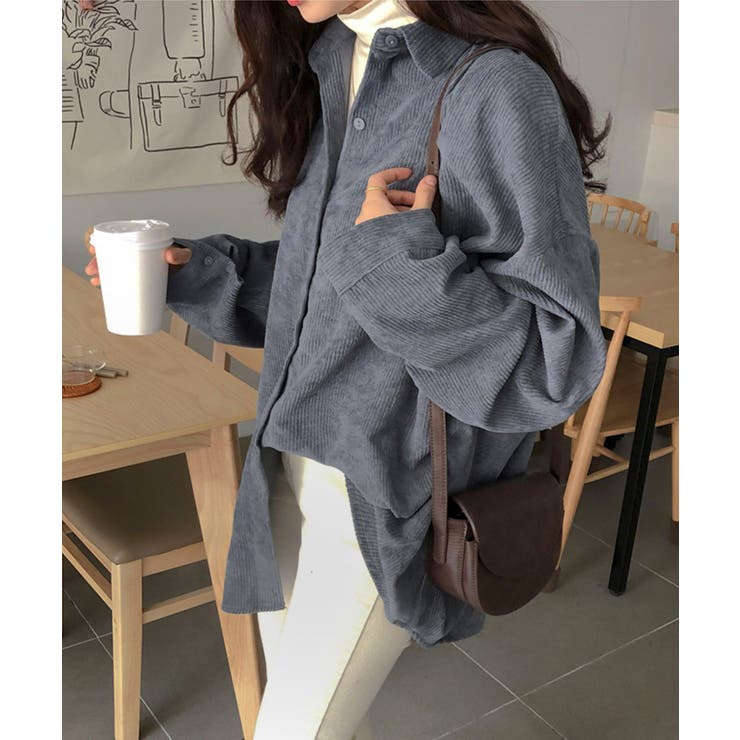 新作 コーデュロイ シンプルオーバーシャツ | aimoha  | 詳細画像18 