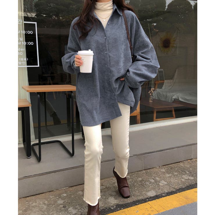 新作 コーデュロイ シンプルオーバーシャツ | aimoha  | 詳細画像19 