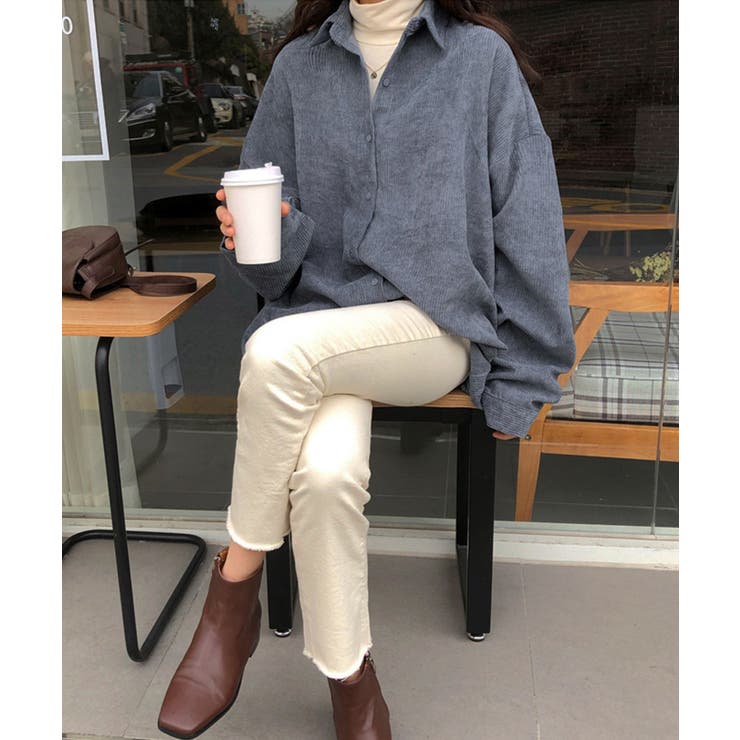 新作 コーデュロイ シンプルオーバーシャツ | aimoha  | 詳細画像20 