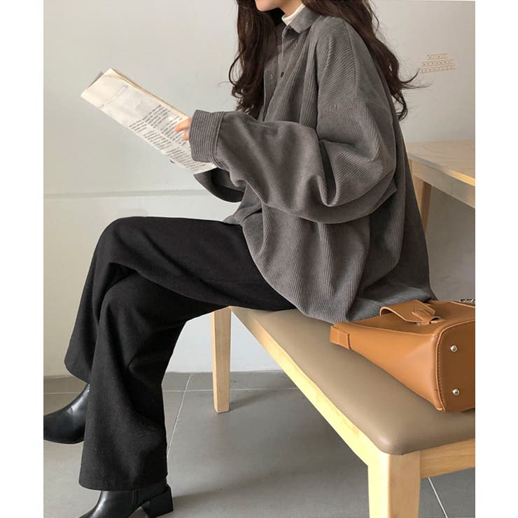 新作 コーデュロイ シンプルオーバーシャツ | aimoha  | 詳細画像21 