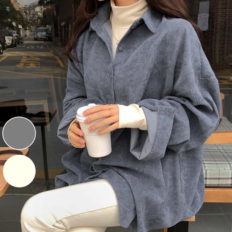 新作 コーデュロイ シンプルオーバーシャツ | aimoha  | 詳細画像23 