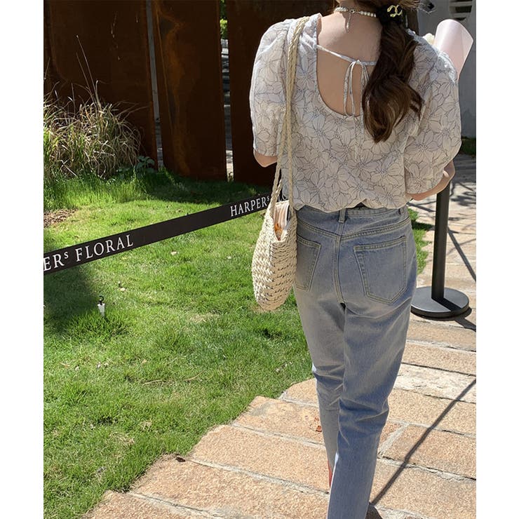 韓国風花柄ブラウス 韓国ファッション 春服 | aimoha  | 詳細画像7 
