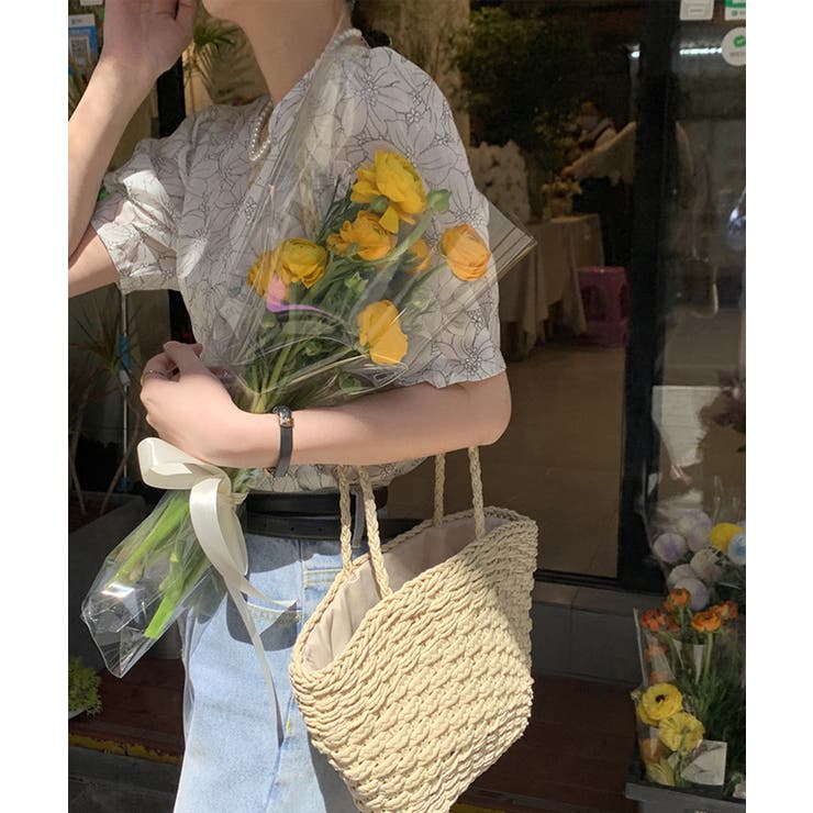 韓国風花柄ブラウス 韓国ファッション 春服 | aimoha  | 詳細画像4 