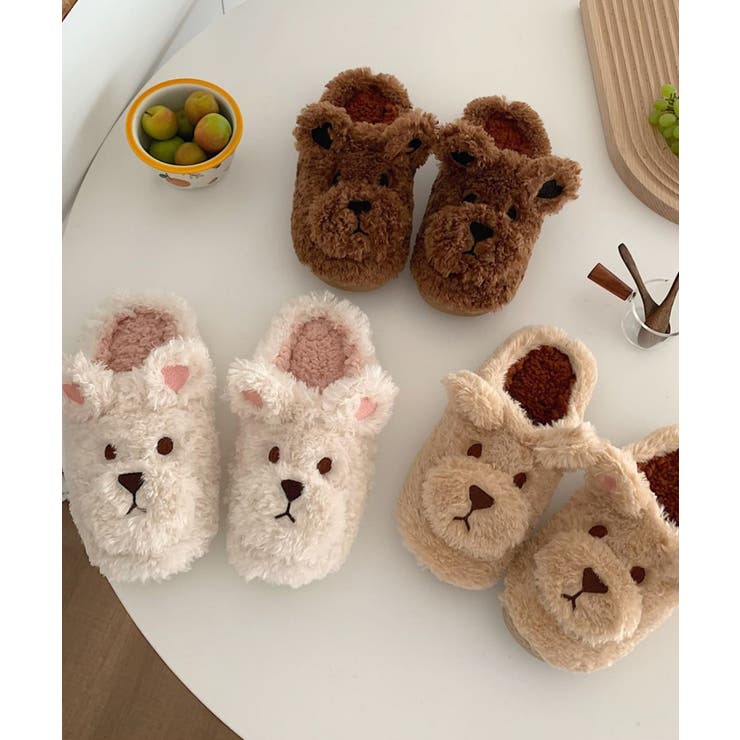 子犬のフワフワモコモコぬいぐるみスリッパ ルームウェア インナー | aimoha  | 詳細画像9 