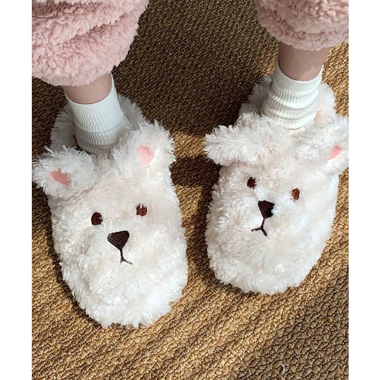 子犬のフワフワモコモコぬいぐるみスリッパ ルームウェア インナー | aimoha  | 詳細画像10 