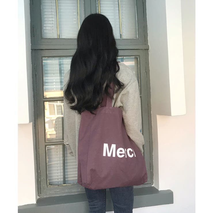 内ポケット付き韓国風ロゴトート トートバッグ [品番 内ポケット付き韓国風ロゴトート トートバッグ [品番