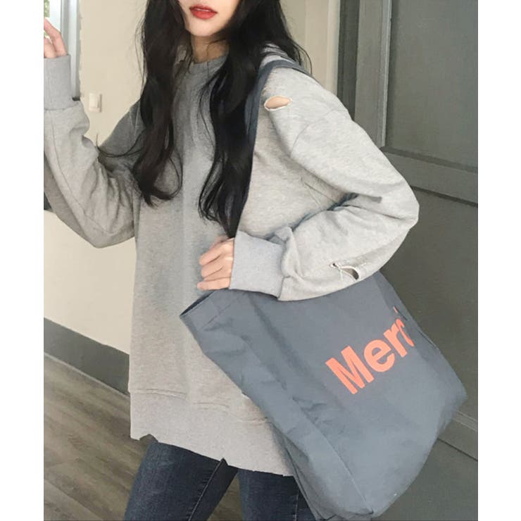 内ポケット付き韓国風ロゴトート トートバッグ  | aimoha  | 詳細画像4 