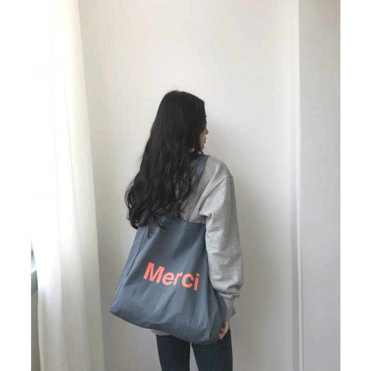 内ポケット付き韓国風ロゴトート トートバッグ  | aimoha  | 詳細画像5 