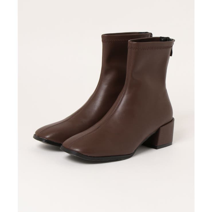 ファイクレザーブーツ ショートブーツ 韓国 | aimoha  | 詳細画像3 