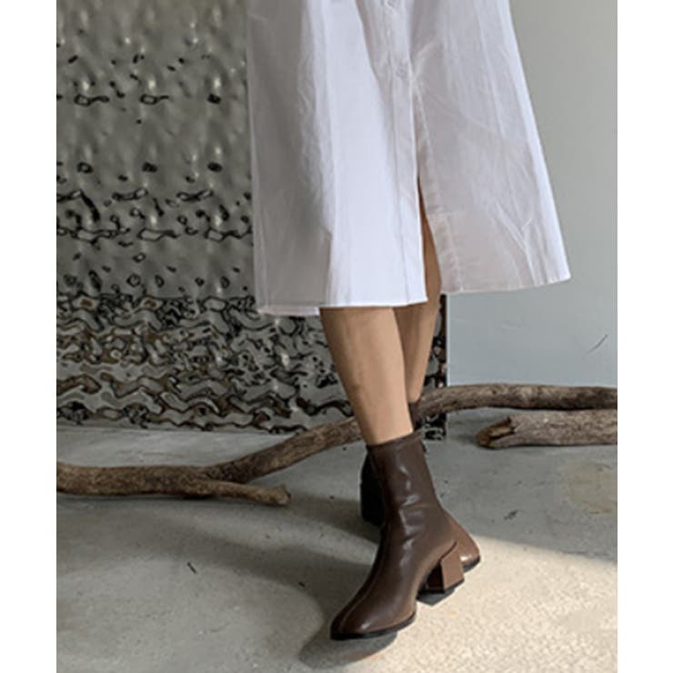 ファイクレザーブーツ ショートブーツ 韓国 | aimoha  | 詳細画像8 