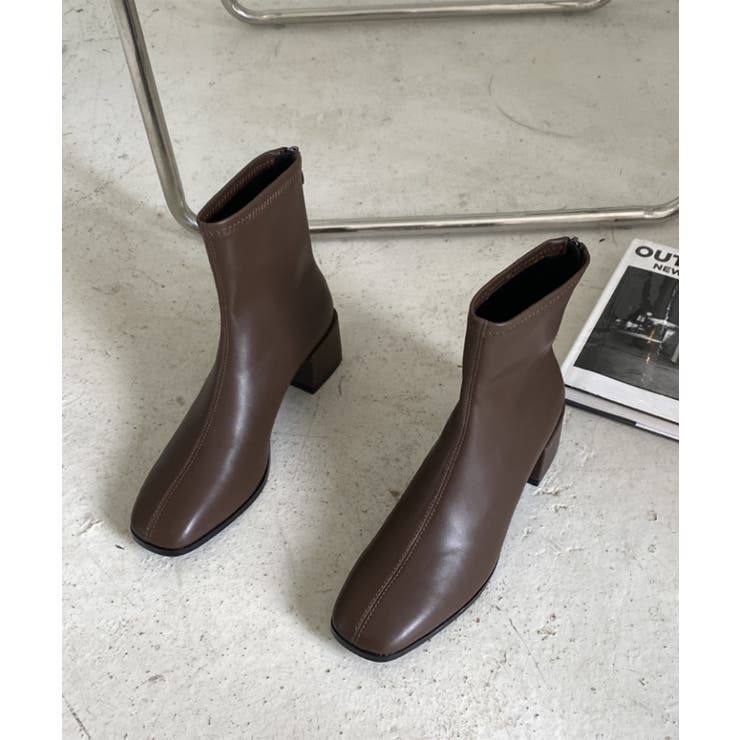 ファイクレザーブーツ ショートブーツ 韓国 | aimoha  | 詳細画像13 