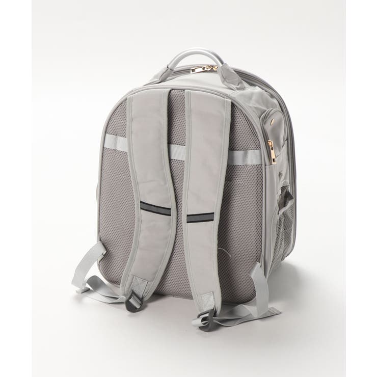 [新品未使用] opium グレー fur backpack ファー リュック ペット用リュック 韓国ファッション ペット[品番：XT000005824