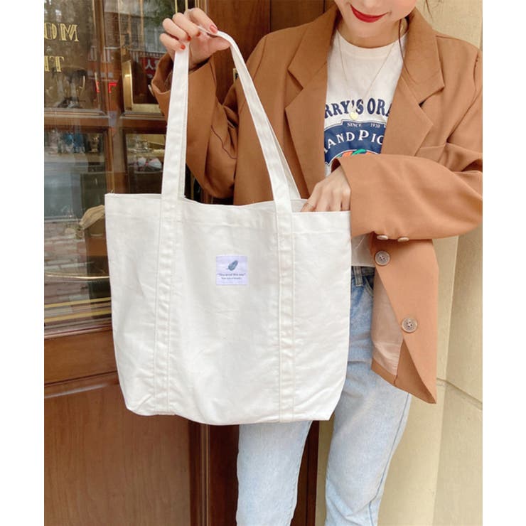 ホワイト | トートバッグ キャンバス レディース | aimoha 