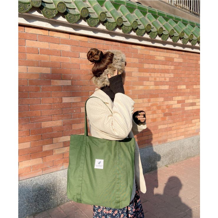 グリーン | トートバッグ キャンバス レディース | aimoha 