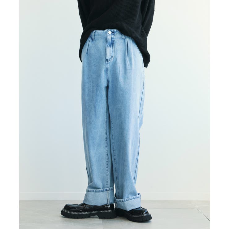 ワイドデニムパンツ[品番：XT000009615]｜aimoha men（アイモハ