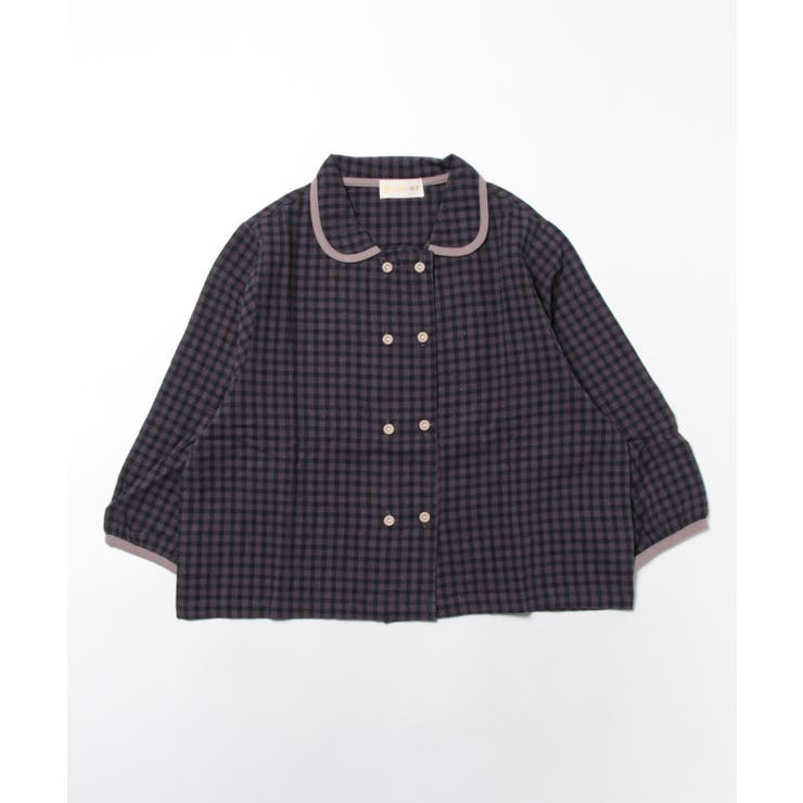 kokokids 25ss check blouse 韓国子供服