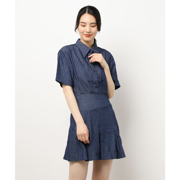 新作 デニムミニワンピース 韓国ファッション | aimoha  | 詳細画像9 
