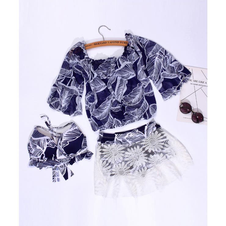 かわいい水着3点セット 韓国ファッション 水着 夏服 秋服 体型カバー【SS】 | aimoha  | 詳細画像3 