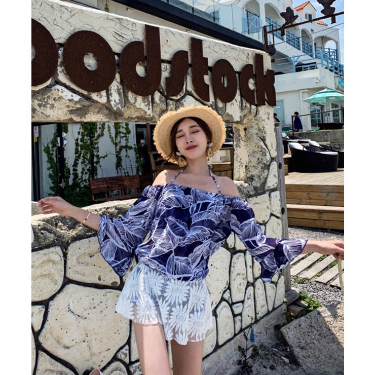 かわいい水着3点セット 韓国ファッション 水着 夏服 秋服 体型カバー【SS】