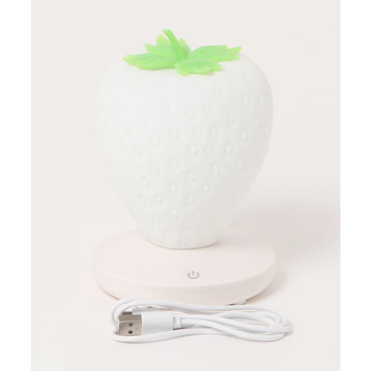 ホワイト | 新作 いちごのミニ卓上ライト インテリア | aimoha 