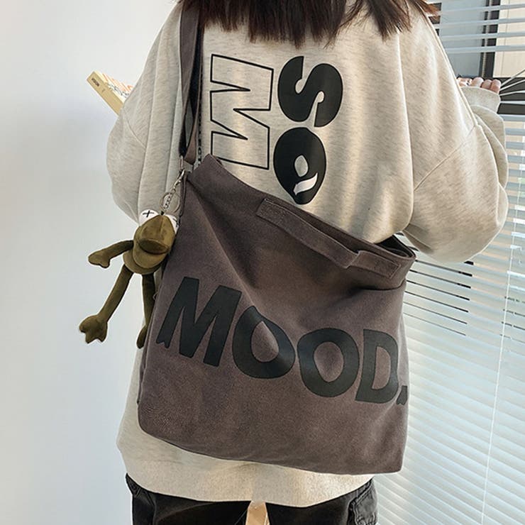 大容量ビッグキャンバストートバッグ（カエル付き）通学 女子 レディース | aimoha  | 詳細画像1 