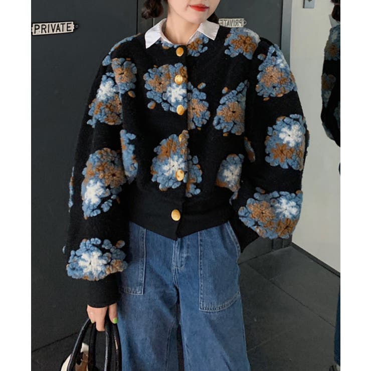 バラ色の暮し 花柄ジャケット M　新品未使用♡ バラ色の暮し 花柄ジャケット M 新品未使用♡ 花柄シアージャケット