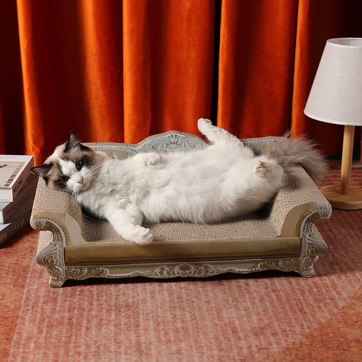 新作 猫用爪とぎ高級ソファー型 ペットベット
