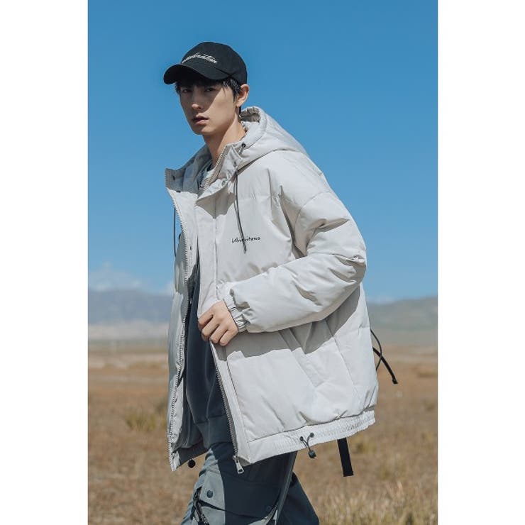 HOOK 英字刺繍中綿 フード付きダウンジャケット | HOOK | 詳細画像12 