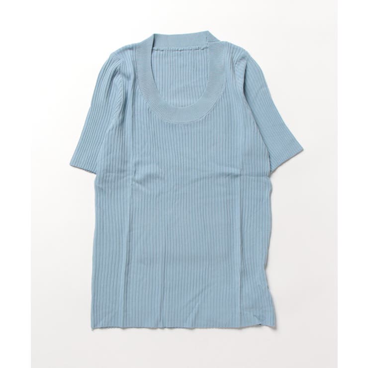 ラウンドネックシンプルカットソー 韓国ファッション ハイウエスト | aimoha  | 詳細画像6 