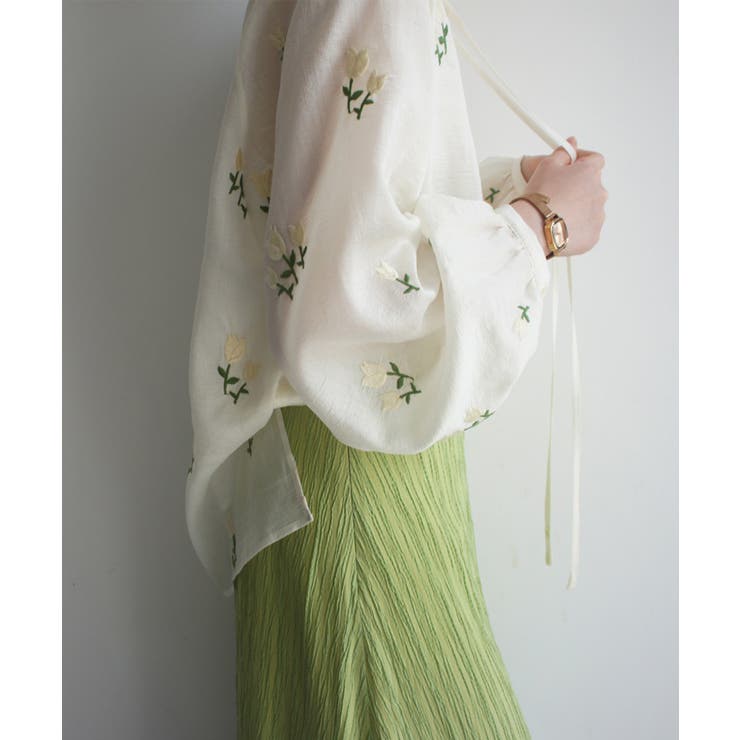 楊柳ストライプ タイトスカート 韓国ファッション ロングスカート【SS】 | aimoha  | 詳細画像2 