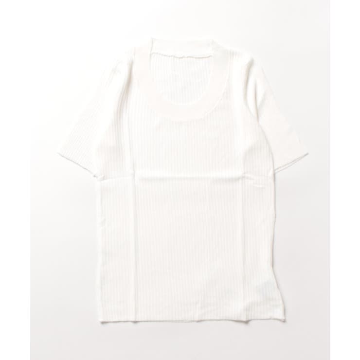 ラウンドネックシンプルカットソー 韓国ファッション ハイウエスト | aimoha  | 詳細画像8 