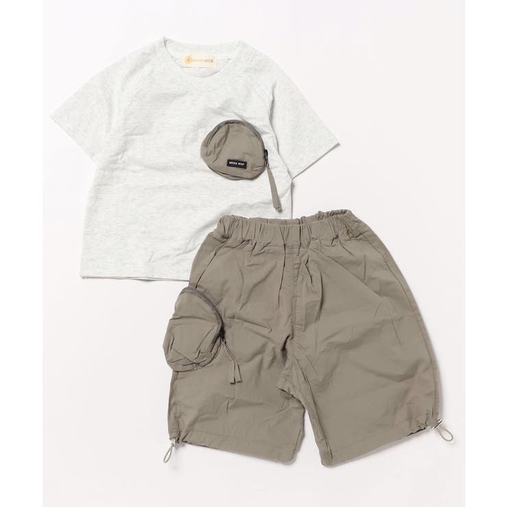 2点セットポケットデザインTシャツ＆アクティブパンツセットアップ  | aimoha kids | 詳細画像4 