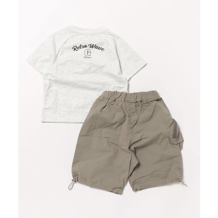 2点セットポケットデザインTシャツ＆アクティブパンツセットアップ  | aimoha kids | 詳細画像5 