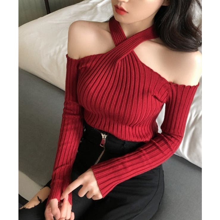 レッド | Jasmine Grandiflorum 新作【Jasmine】ネッククロスオフ… | aimoha 