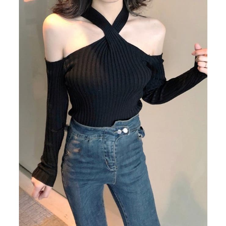 ブラック | Jasmine Grandiflorum 新作【Jasmine】ネッククロスオフ… | aimoha 