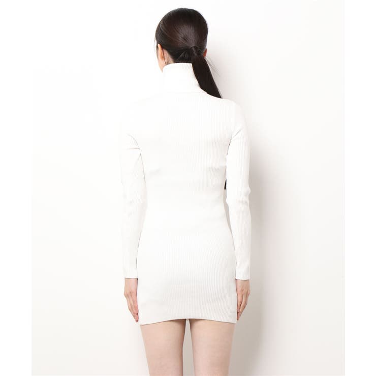 Jasmine Grandiflorum 新作タートルネックニットミニ丈ワンピース | aimoha  | 詳細画像12 