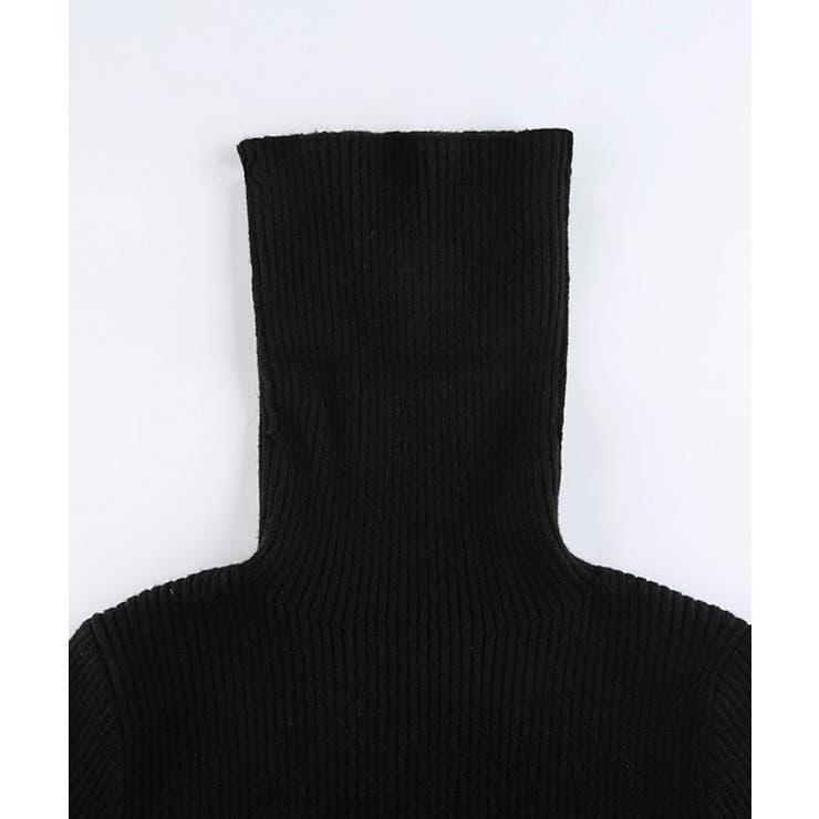 Jasmine Grandiflorum 新作タートルネックニットミニ丈ワンピース | aimoha  | 詳細画像8 