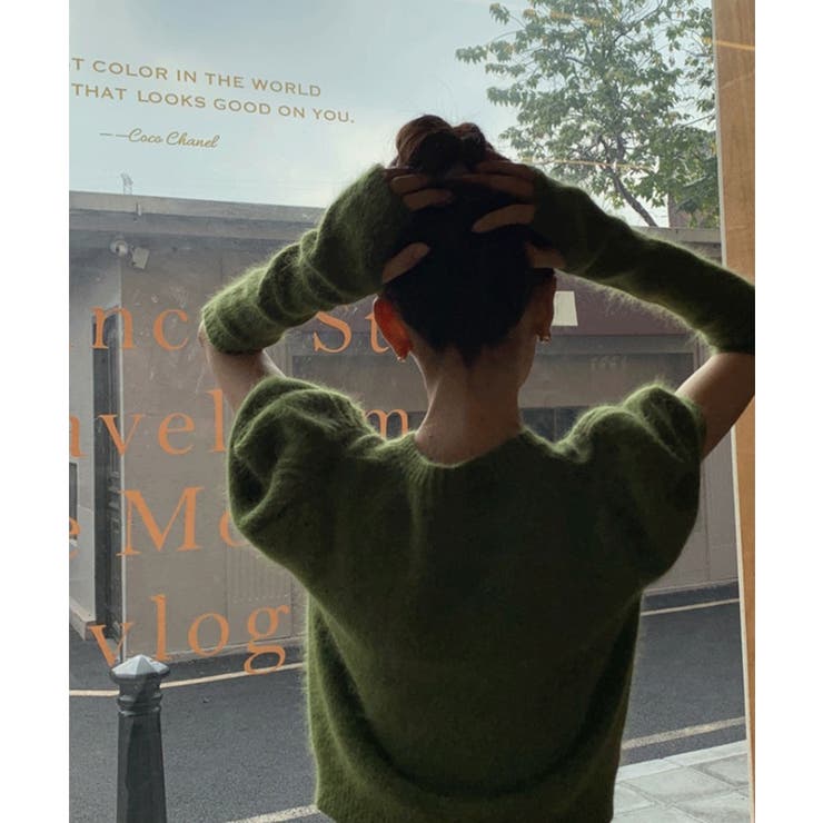 アームウォーマー付きトップス アームウォーマーニットトップスセット | aimoha  | 詳細画像3 