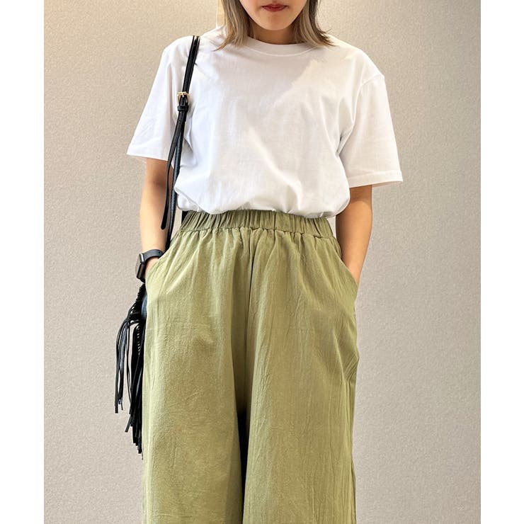 シンプルコットンTシャツ【Cotton100％】 tシャツ レディース | aimoha  | 詳細画像9 