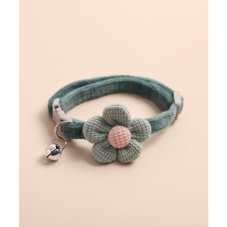 カーキ | ペット用フラワー首輪ネックレスアクセサリー | aimoha 